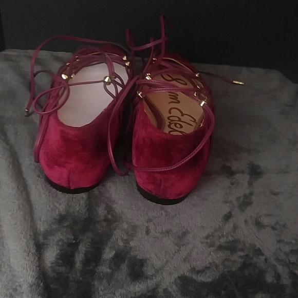 Sam Edelman Velvet Ballet Flats - Picture 3 of 5